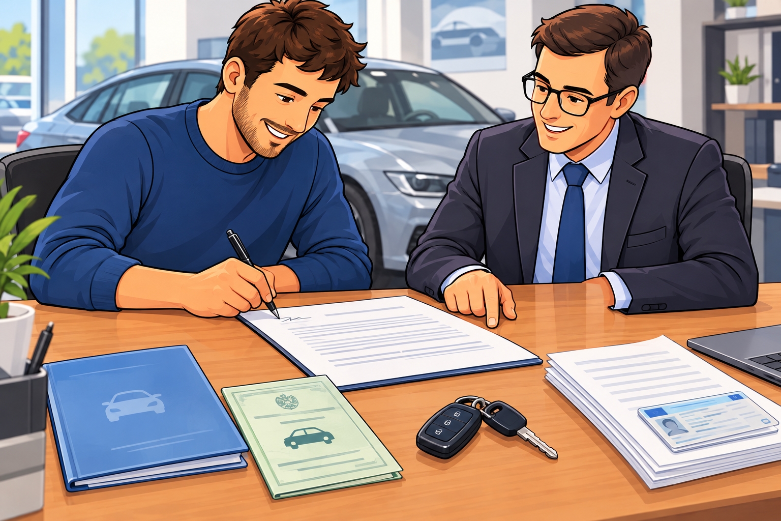 Cosa firmi quando vendi un'auto