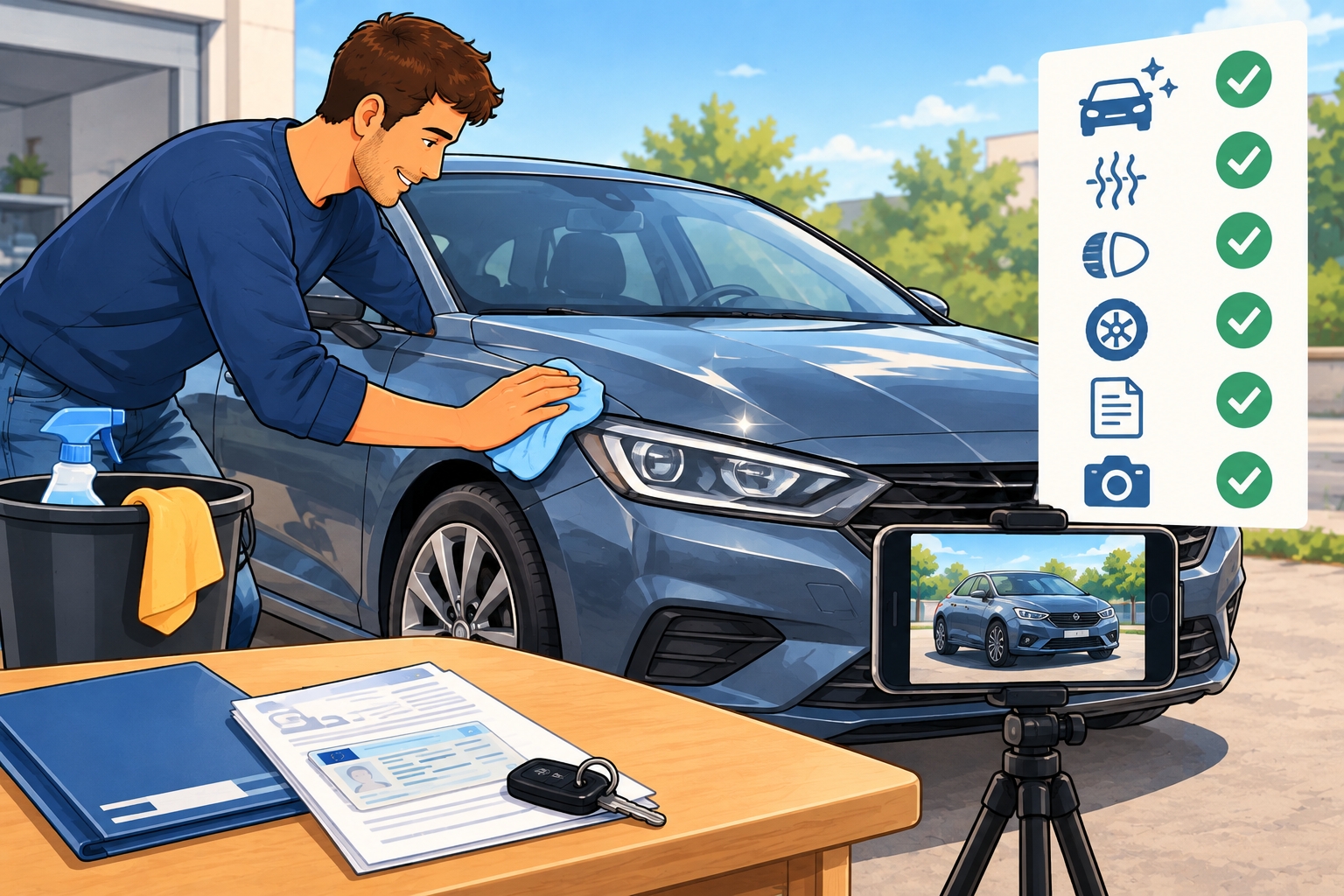 Come si prepara un'auto per la vendita